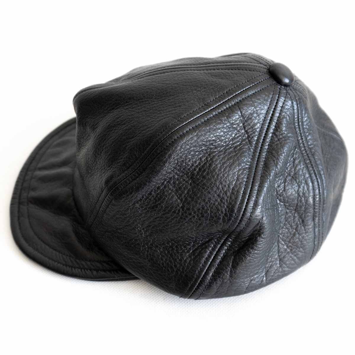 FREEWHEELERS 【8panel Casquette CASSADY BLACK HORSEHIDE】 ホース