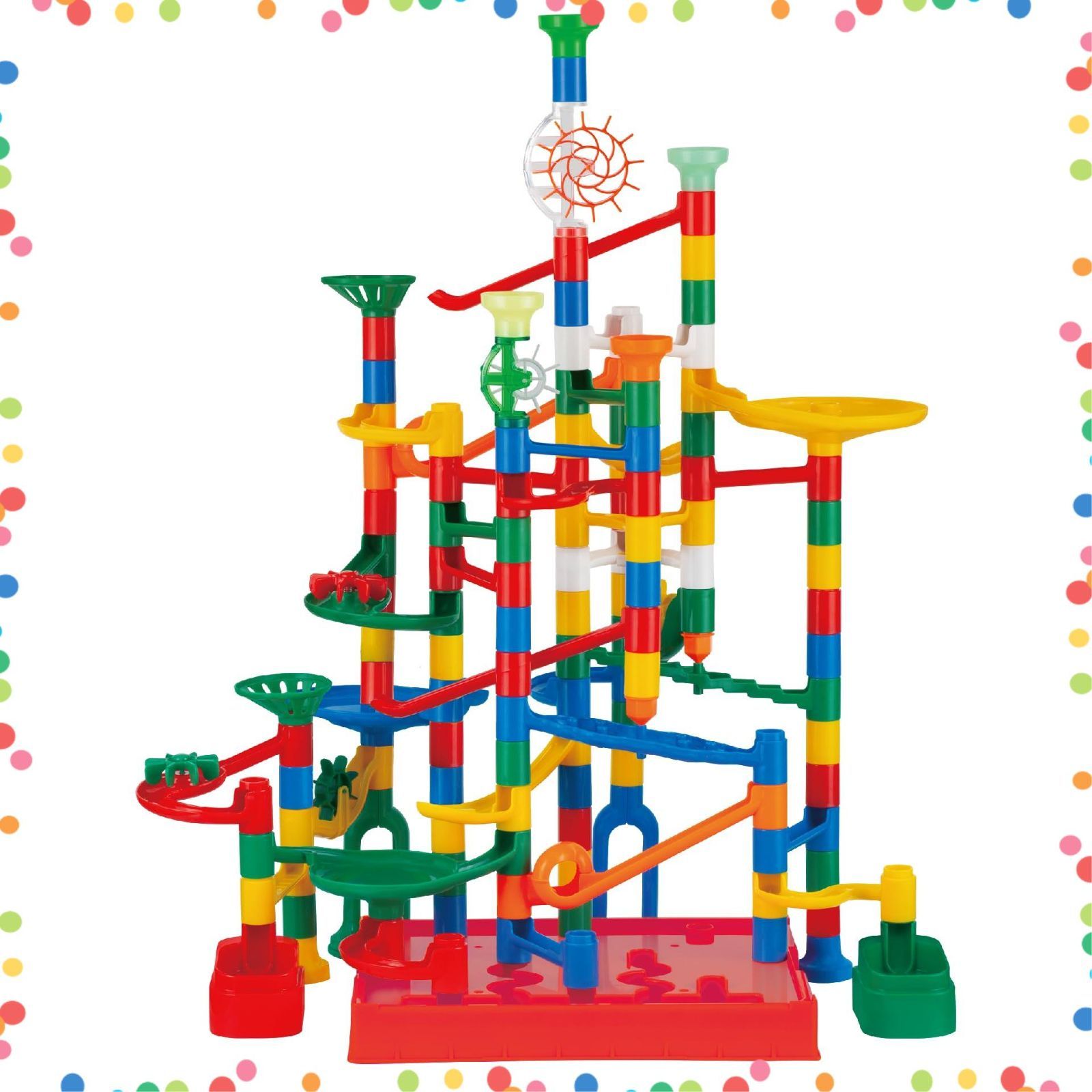 ビーズコースター 組み立て 論理的思考 思考力 3歳～ 創造力 おもちゃ 知育玩具 BL-70 ボール増量セット NEWくみくみスロープたっぷり100 PUBLISHING KUMON くもん出版 KUMON