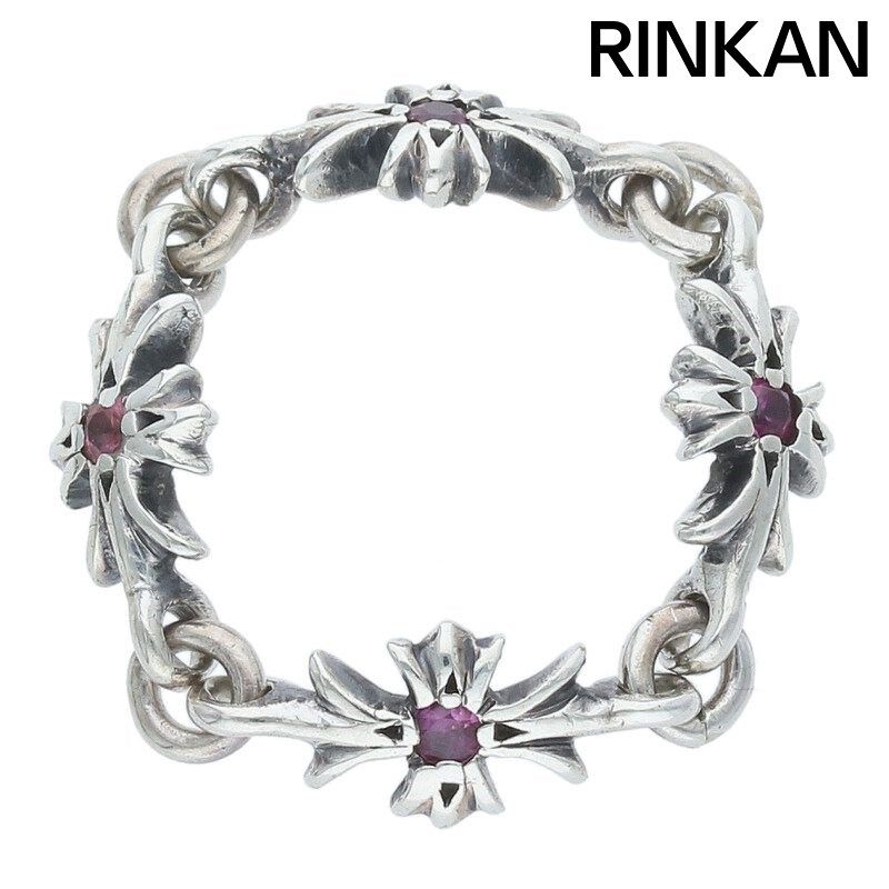 クロムハーツ  RING TNY E CH PLS RUBY/タイニーECHプラス ルビー/シルバーリング メンズ 13号 【2/27～3/18 タイムセール】