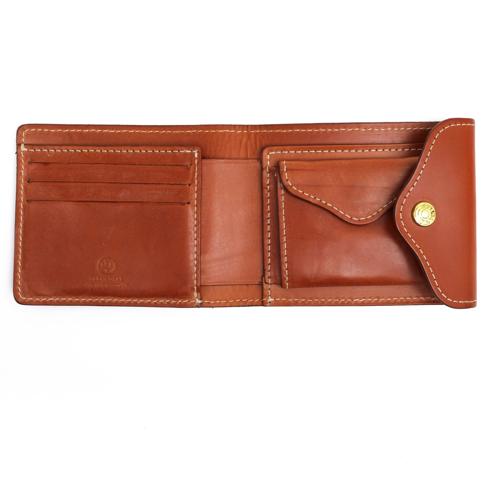 グレンロイヤル／GLEN 財布 ウォレット メンズ 男性 男性用レザー 革 本革 ブラウン 茶  03-5956 SLIDING WALLET スライディングウォレット 小銭入れあり 三つ折り グレンロイヤル／GLENROYAL 財布 ウォレット メンズ 男性 男性用レザー