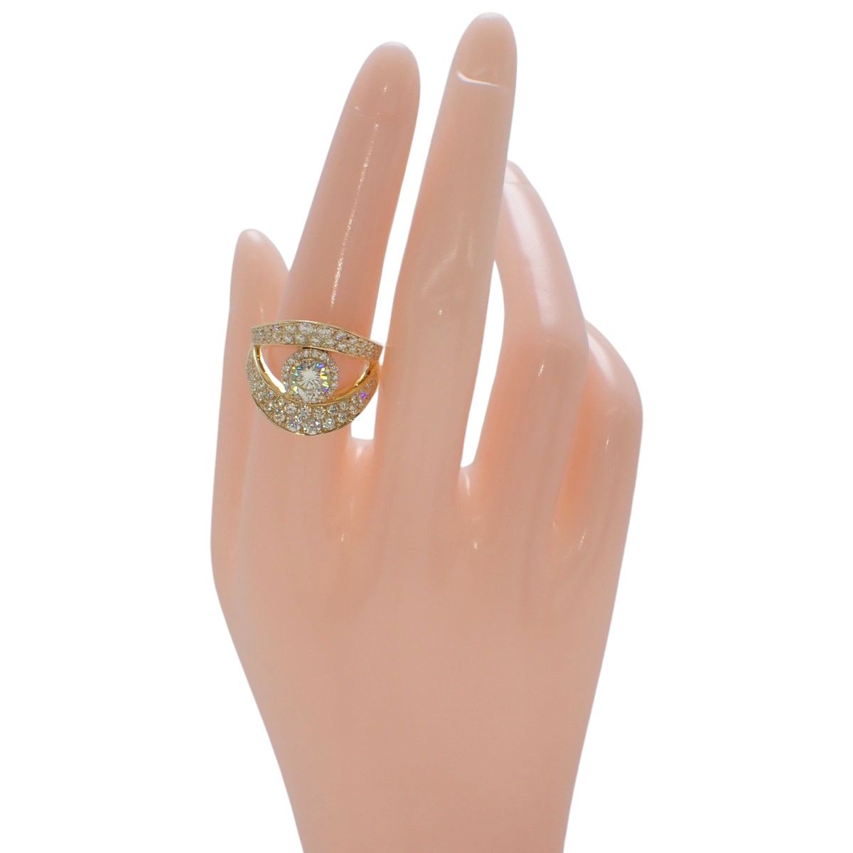 D1.009 1.41 ダイヤモンド リング イエローゴールド K18YG リング 指輪 ジュエリー 15 55 号 ゴールド金 レディース 40802153658 アラモード