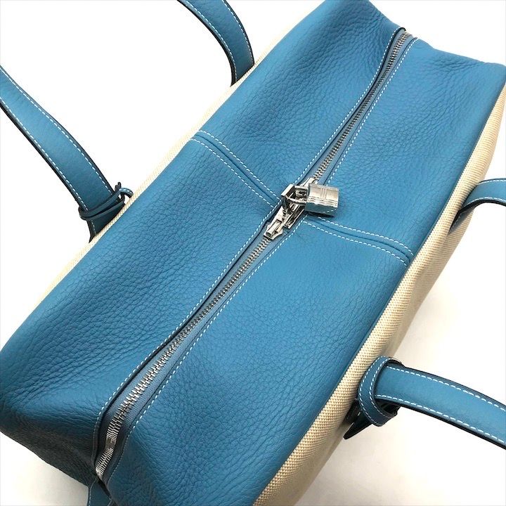 良品 HERMES エルメス ヴィクトリア 43 トワル アッシュ トリヨン