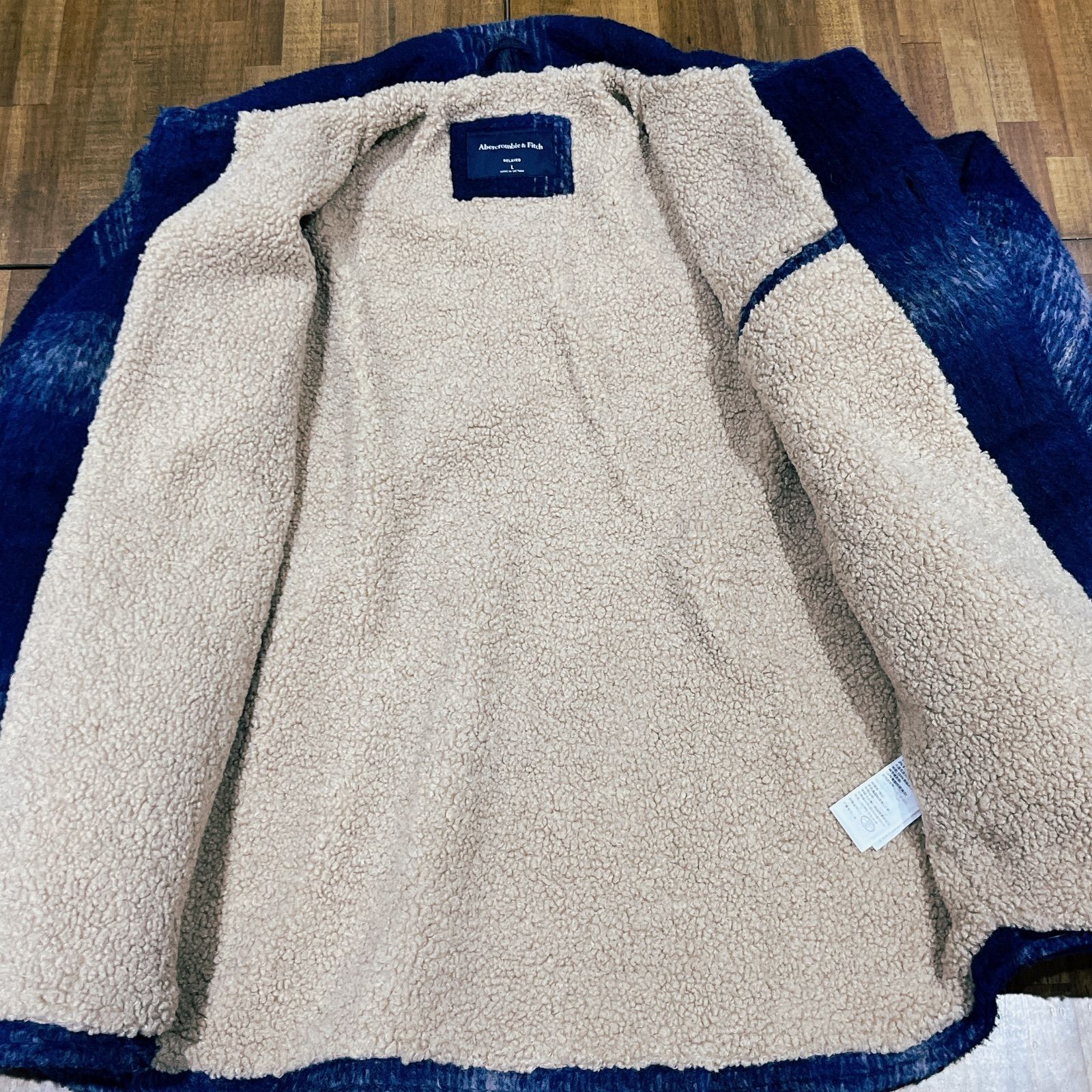Abercrombie & Fitch sherpa lined shirt-jacket アバクロンビーアンド 