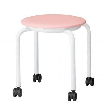 藤沢工業 TOKIO スツール JBM-C36TL-S パステルピンク レザー 5脚入