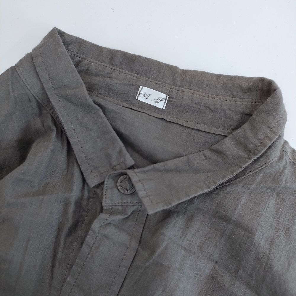 ARTS&SCIENCE 081-00516-000 刺繍 コットン シャツワンピース  