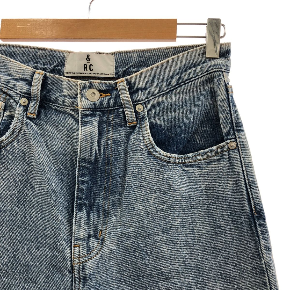 Curensology カレンソロジー -RC カーヴィー デニム パンツ 36 インディゴ レディース