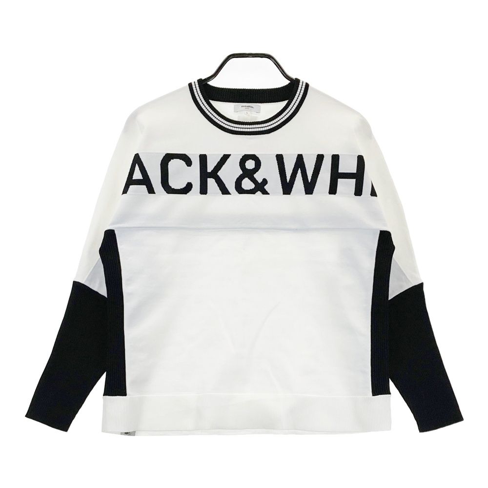 BLACK&WHITE ゴルフ ニット 新品 Lサイズ ブラックアンドホワイト BLACK&WHITE ゴルフ ニット 新品 Lサイズ ブラックアンド