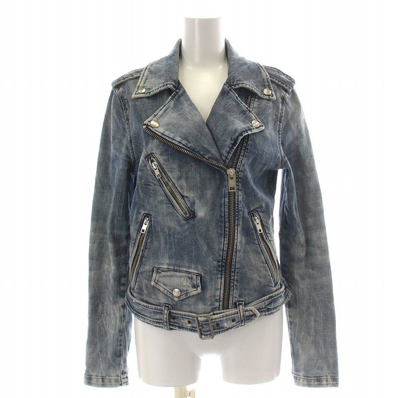 DIESEL ライダース　デニムジャケット　メンズ Diesel メンズ ジャケット D-GLORY デニム ジップ レーサー