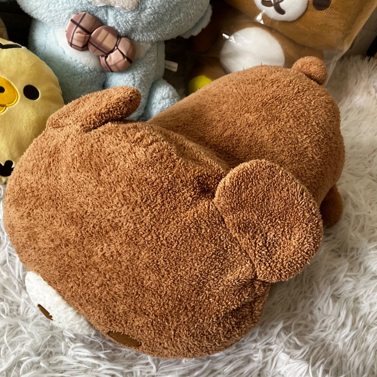 リラックマ 特大ぬいぐるみ セット5点 リラックマ ぬいぐるみ 5点セット あみぐるみ風ぬいぐるみ XL 未