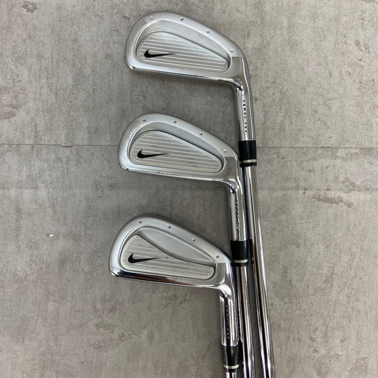 NIKE - NIKE　ナイキ　PRO　COMBO　プロコンボ　メンズゴルフ　ロングアイアン3本セット　スチール　S　右利き用　ハーフキャビティ NIKE ナイキ PRO COMBO プロコンボ メンズゴルフ ロングアイアン