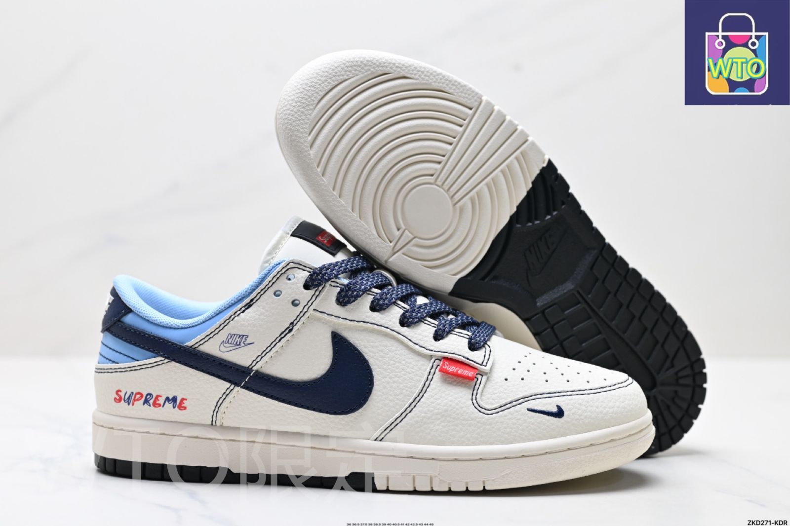 全新未使用Nike Dunk Low x Supreme コラボ スケートボード