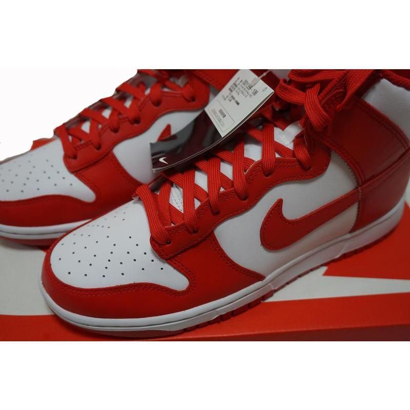 送料無料☆匿名配送☆新品】国内品 2022 NIKE DUNK HIGH “CHAMPIONSHIP WHITE AND RED”DD1399-106  US9/27ｃｍ/ナイキ ダンク ハイ ホワイト レッド - メルカリ