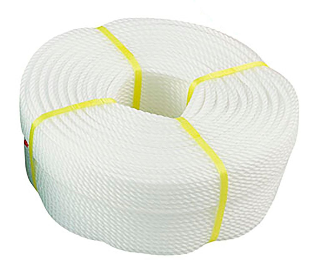 サンワタイイク 三和体育 グラウンドロープ3mm×200m ロープのみ 白