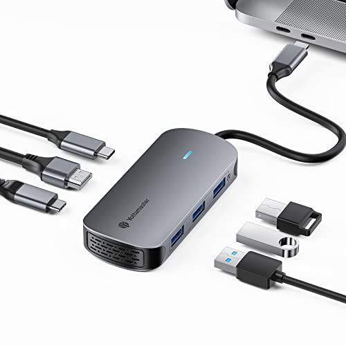 6ポート_グレー Yottamaster USB C ハブ 6-in-1 USBハブ アダプタ