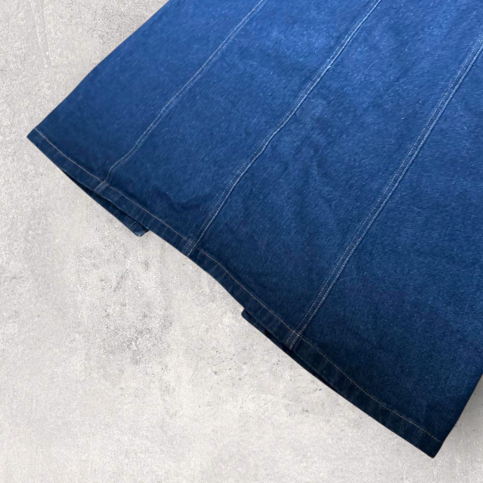 アウラアイラ フロントジップデニムジャンパースカート