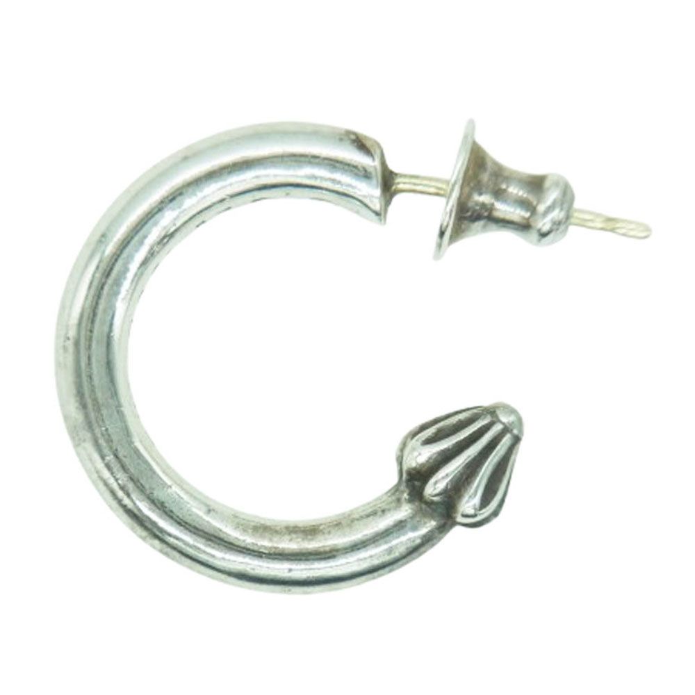 CHROME HEARTS クロムハーツ 原本無 HOOP PLAIN プレーン フープ シルバー ピアス シルバー系