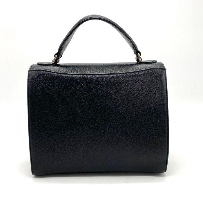 BURBERRY バーバリー ロゴ レザー ハンド バッグ eY0835A