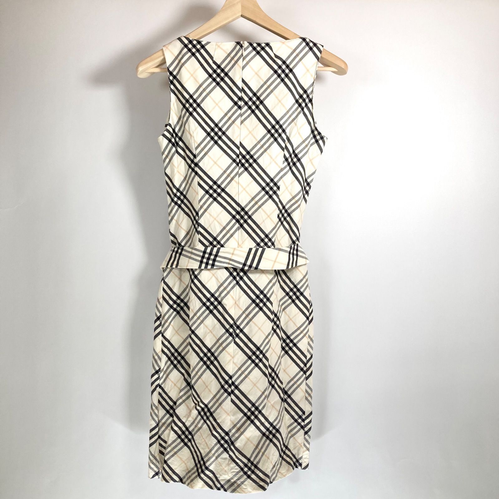 美品]BURBERRY LONDON バーバリー ロンドン ノバチェック ノースリーブ 