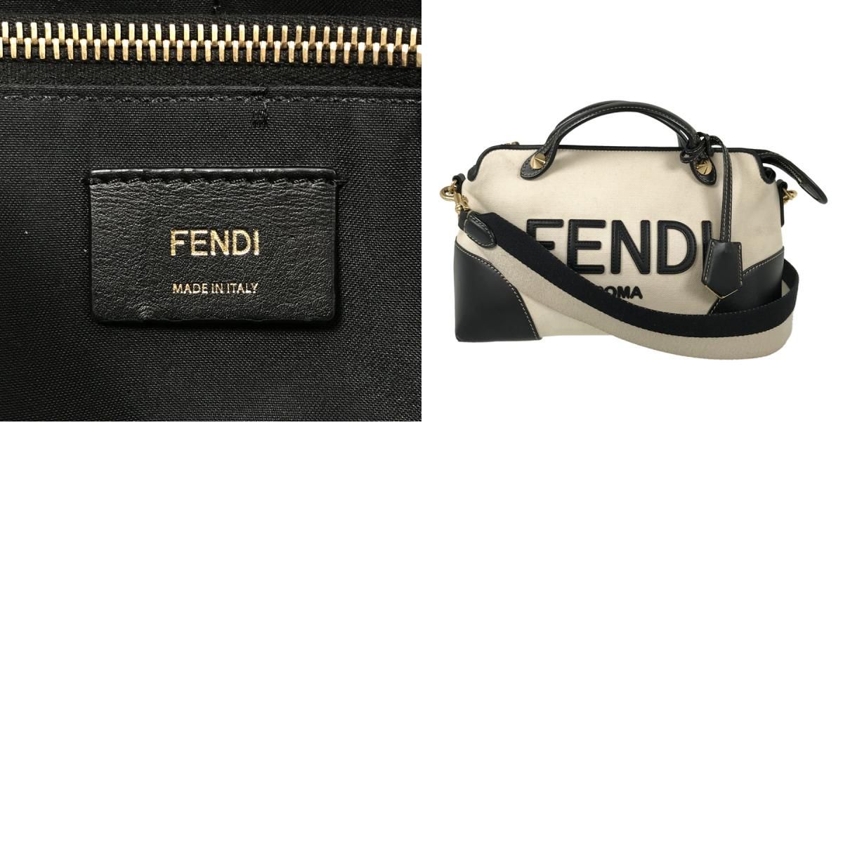 フェンディ FENDI バイザウェイ 8BL146 キャンバス ハンドバッグ kkd【中古】