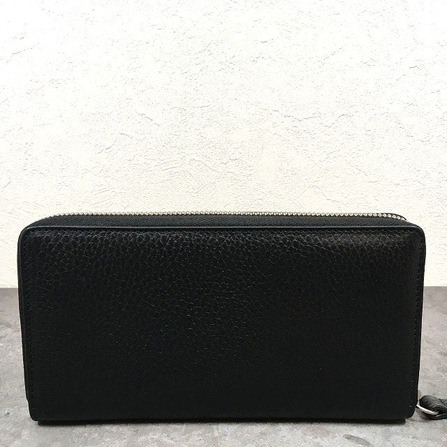 338 送料込み！ 極美品 GUCCI ジップウォレット 456117 ブラック  