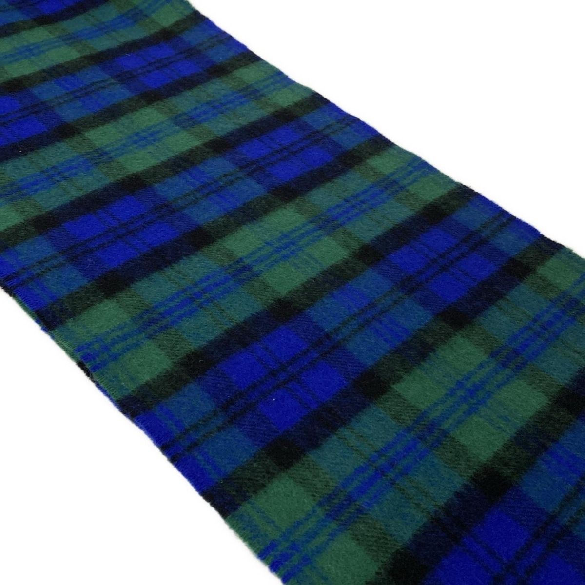 johnstons of elgin(ジョンストンズ) マフラー美品 - グリーン×ブルー  