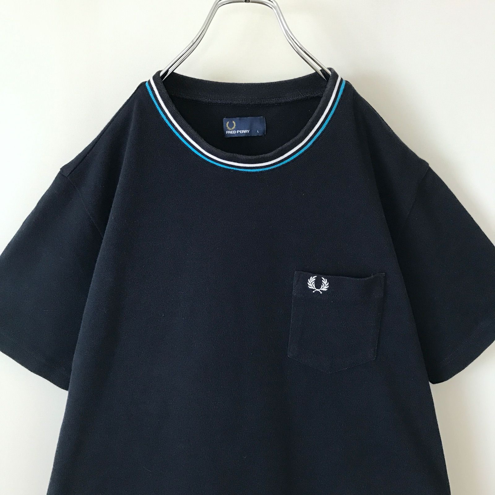 FRED PERRY フレッドペリー 鹿の子ジャケット L FRED PERRY フレッドペリー☆鹿の子クルーネックTシャツ