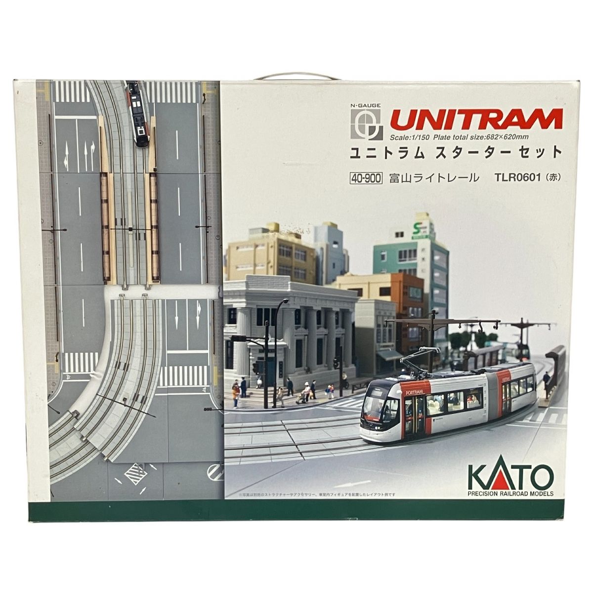 未使用 KATO 40-900 ユニトラムスターターセット 富山ライトレール KATO 40-900 ユニトラムスターターセット 富山ライトレール 中古品