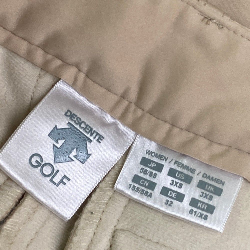 サイズ：SS DESCENTE GOLF デサントゴルフ 裏起毛 スカート 裾