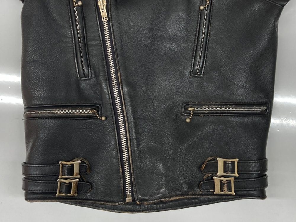 【激レア✨美品】2XL AVIREX 限定モデル レザージャケット ライダース トリプルシックス 666 LEATHER JACKET レザー ジャケット ダブル