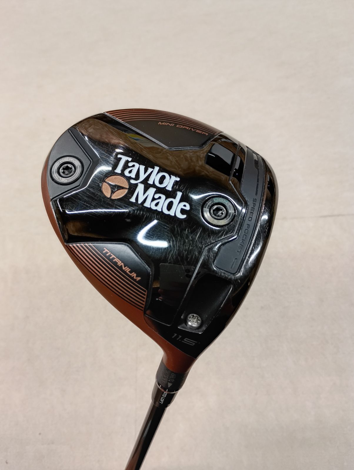 テーラーメイド バーナー ミニドライバー　11.5 シャフトS 中古美品 中古）テーラーメイド バーナー ミニドライバー 11.5 純正