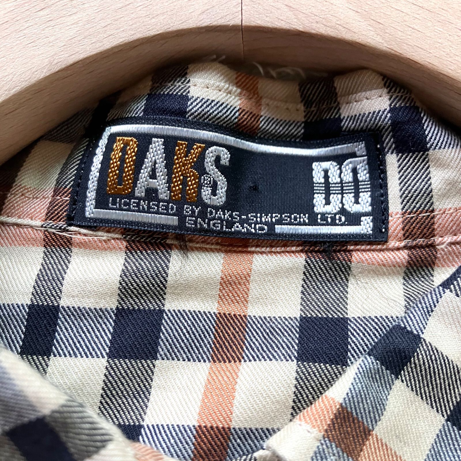 美品】DAKS ダックス ハウスチェック柄 半袖シャツ レディース