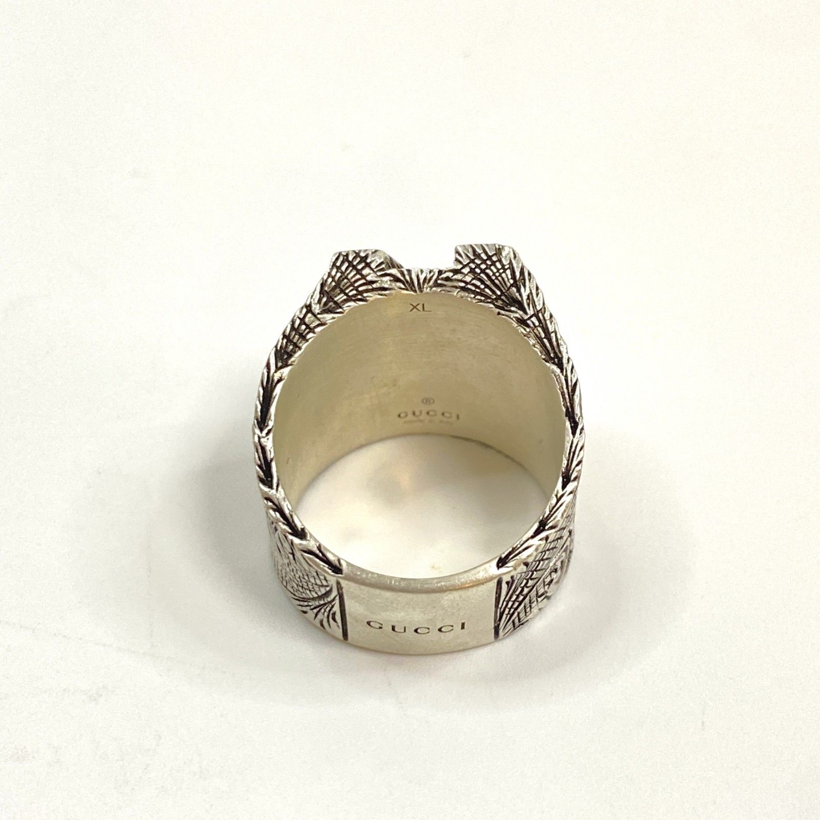 中古】グッチ GUCCI メンズ イニシャルリング K XL Ag925