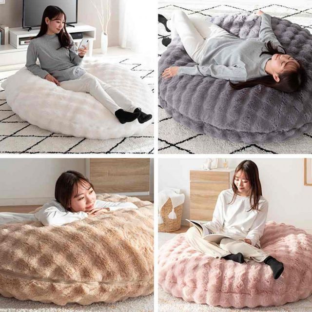 宮武製作所 ふわとろビーズクッションソファ 注文 グレー CN-1350 新