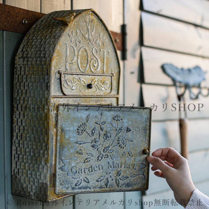 ポスト 壁掛け アンティーク調 レリーフ デザイン おしゃれ かわいい インテリア コンパクト ヴィンテージ調 レトロ調 郵便 メールボックス MARWIL-DEMENAGEMENTS_CH