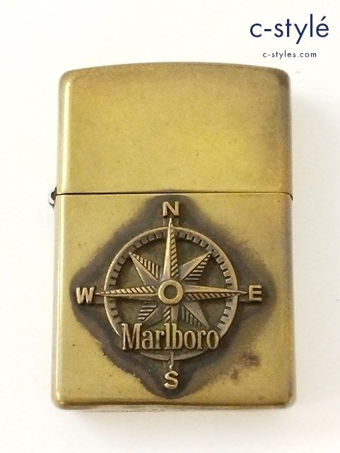 U599 人気 ZIPPO ジッポー オイルライター Marlboro ADVENTURE TEAM コンパス ゴールド 1997 喫煙具 タバコ 煙草 嗜好品 | U