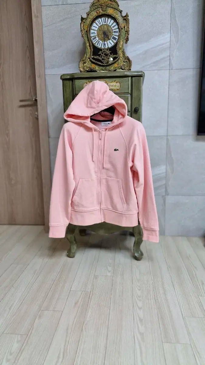 LACOSTE ラコステ ジップアップパーカージャケット|ニューウェアレベル| peach |サイズ 36