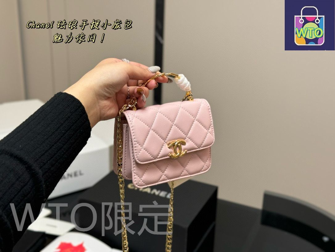 CHANEL エナメルコインケース　新品未使用ですが難ありです。 本日限定特価】シャネル エナメルハンドル ミニバッグ/コイン