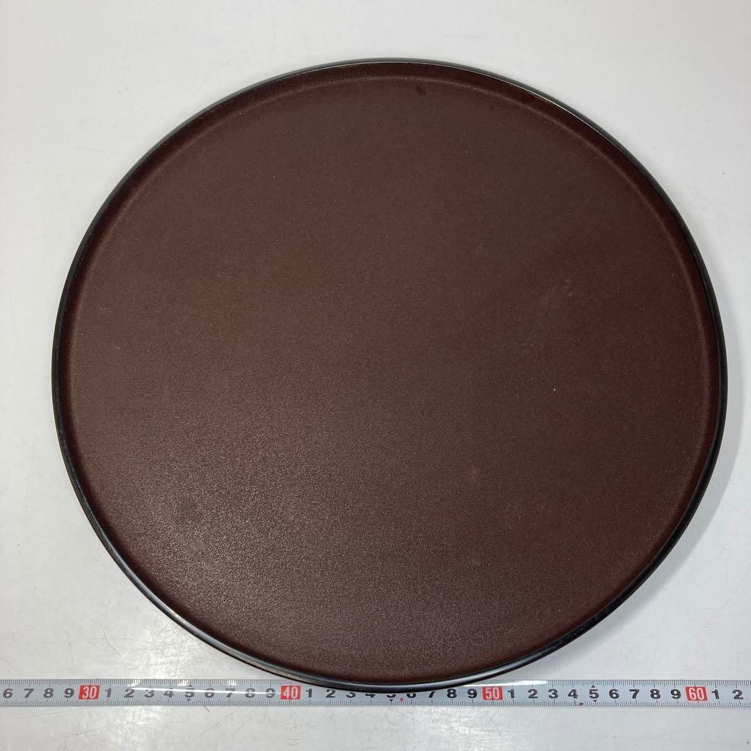 越前 英明作 乾漆塗 盆 東さ5-0614④