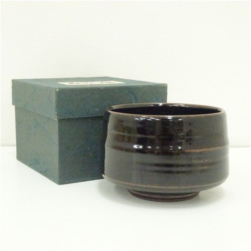 市野陶山 丹波焼 丹波茶碗 茶碗 共布 共箱 茶道具 抹茶碗 美品 です。 道具 ] - 道具 丹波焼 市野陶山造 茶碗（共箱） | ネット
