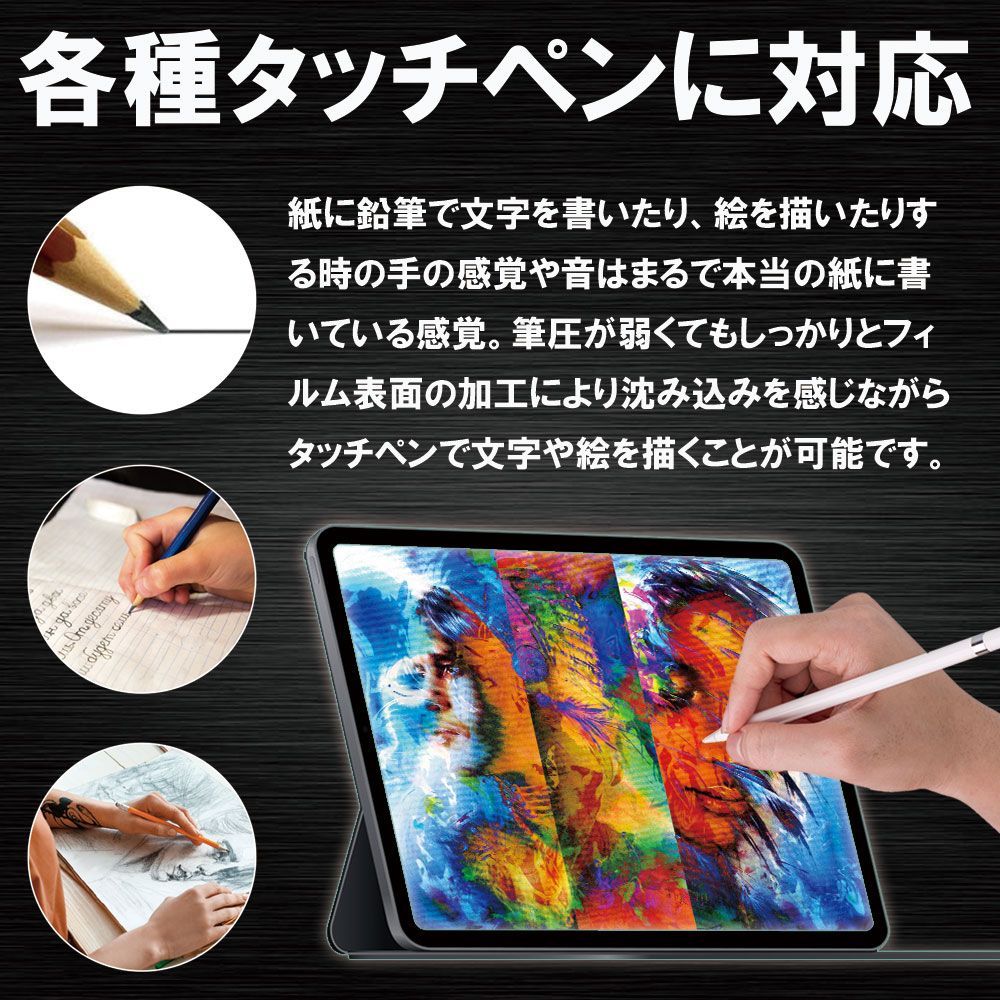 3枚セット クリア ペーパーライク フィルム Lenovo Tab P12 Pro