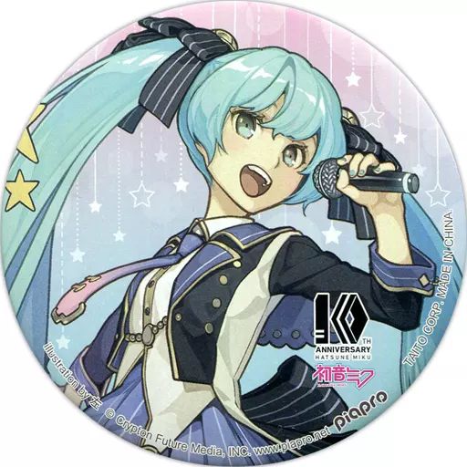 初音ミク 10th くじ 書き下ろし BIG 缶バッジ 賞 3 デザイン 左 初音ミク 10th くじ 書き下ろし BIG 缶バッジ 賞 3 デザイン 左