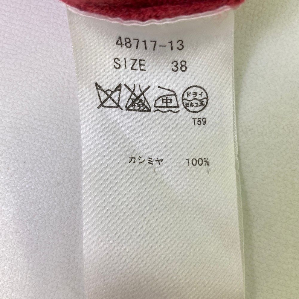 サイズ：38 ZOY ゾーイ カシミヤ 長袖ニットセーター ワッペン