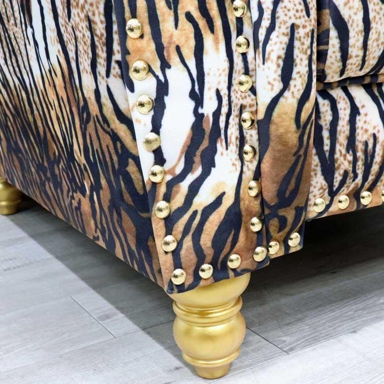 シングルソファー 1P ソファ タイガー/VIP 虎柄 一人掛け アニマル シングルソファー 1P ソファ タイガー/VIP 虎柄 一人掛け アニマル