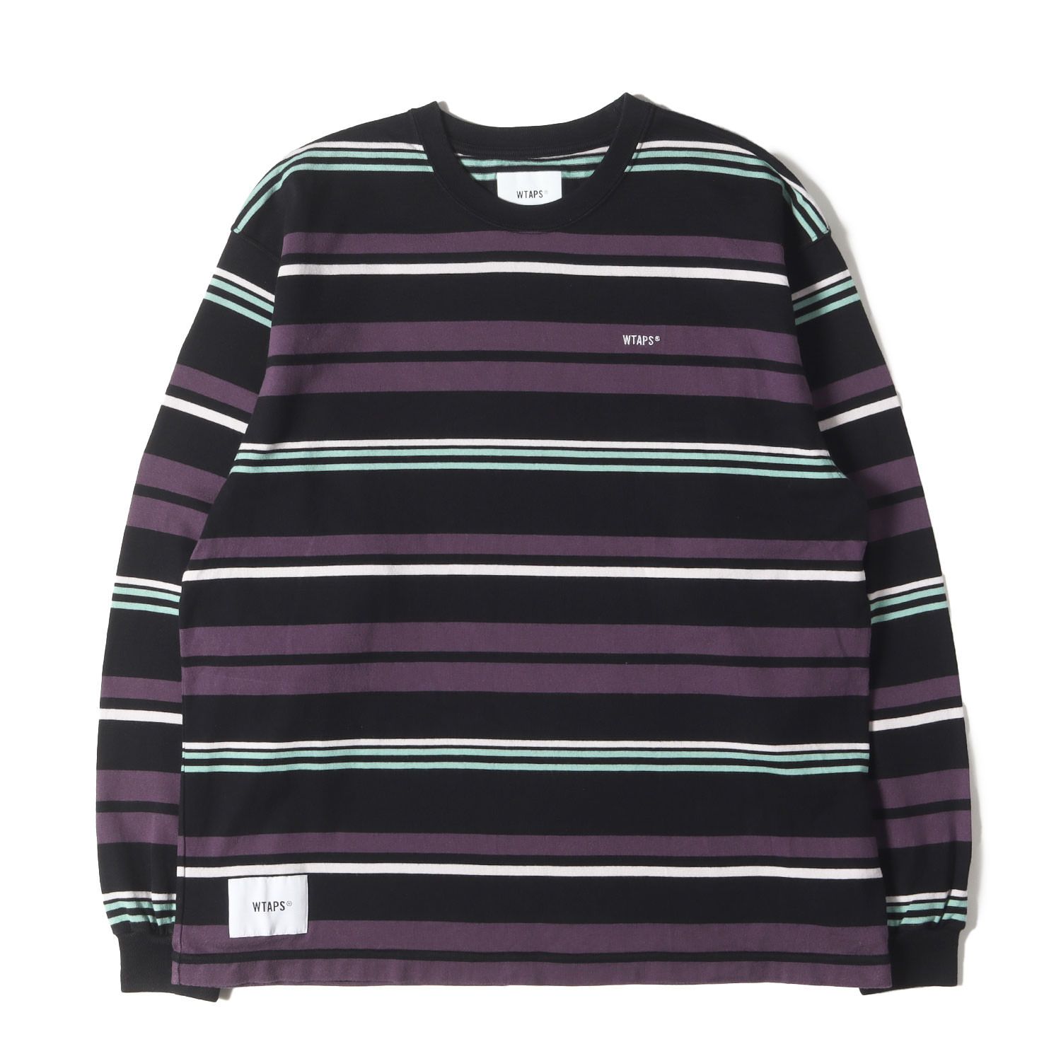 WTAPS ダブルタップス Tシャツ パープル ブラック サイズ:S