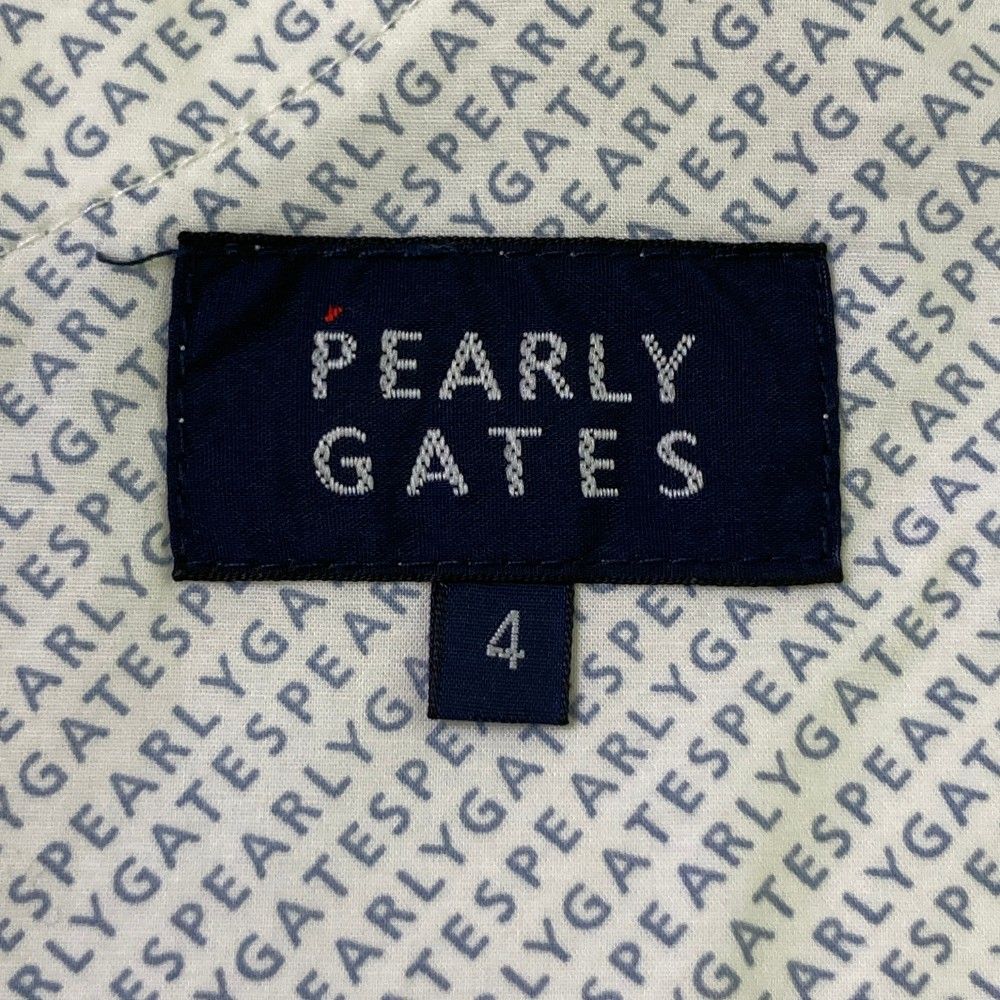 サイズ：4 PEARLY GATES パーリーゲイツ  コットン ストレッチハーフパンツ 総柄 ホワイト系 [240101282375] ゴルフウェア メンズ ストスト サイズ：4 PEARLY GATES パーリーゲイツ コットン ストレッチ