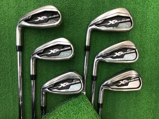 キャロウェイ XR 6S レフティ アイアンセット IR 純正特注シャフト フレックスS メンズ 男性用 左利き レフティ 左用 Cランク ゴルフクラブ