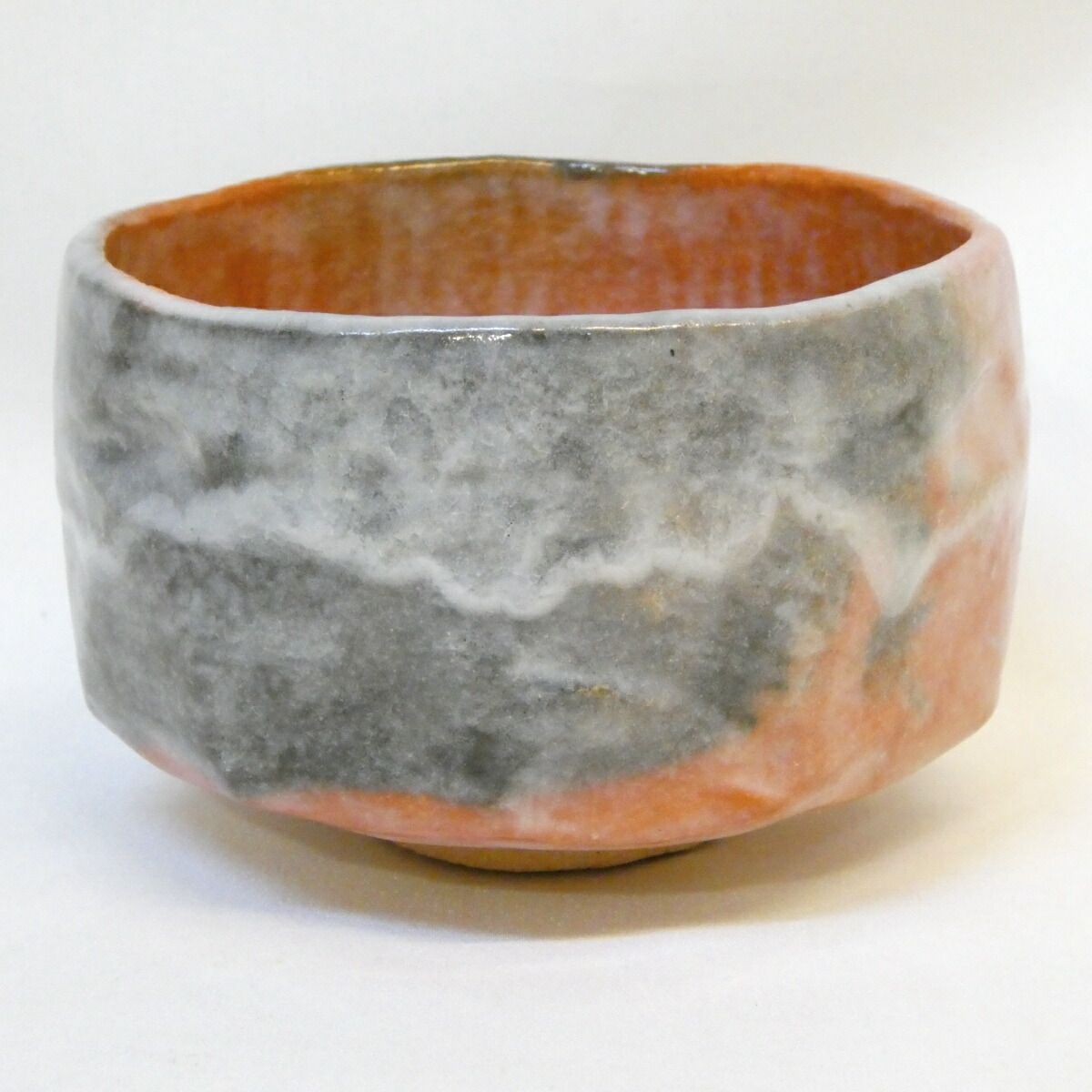 逢絢亭】茶道具 茶碗 萬古焼 志野写 裏千家書付 佐久間芳丘 共箱入り