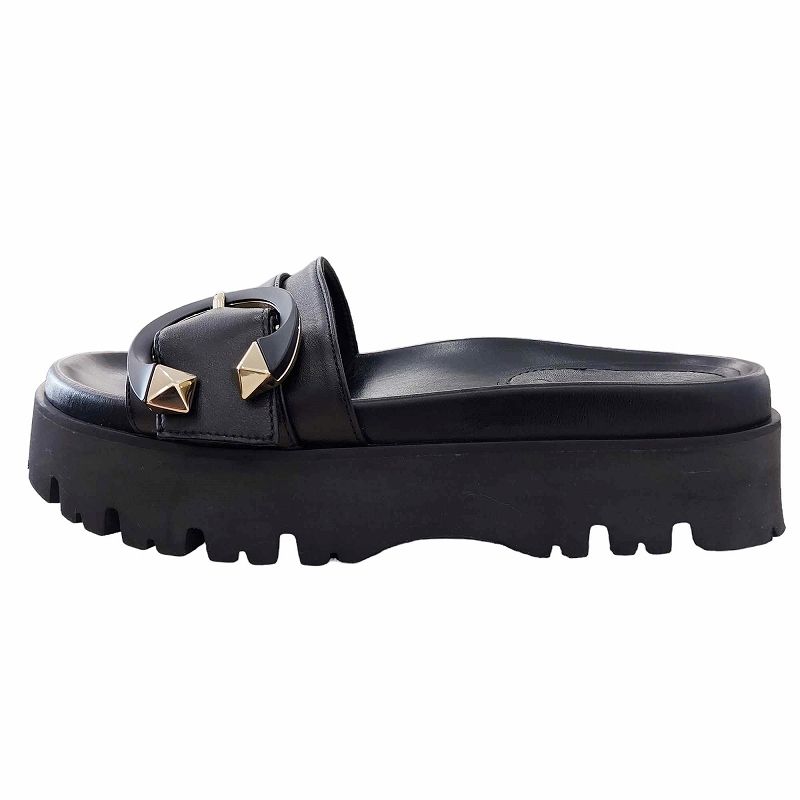 Jimmy CHOO Maitiレザーフラットサンダル