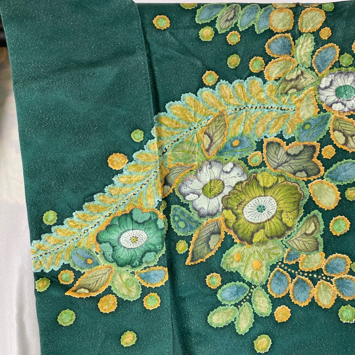 刺繍 金彩 熨斗 桜花模様 振袖 成人式 晴れの日 着物 032a p