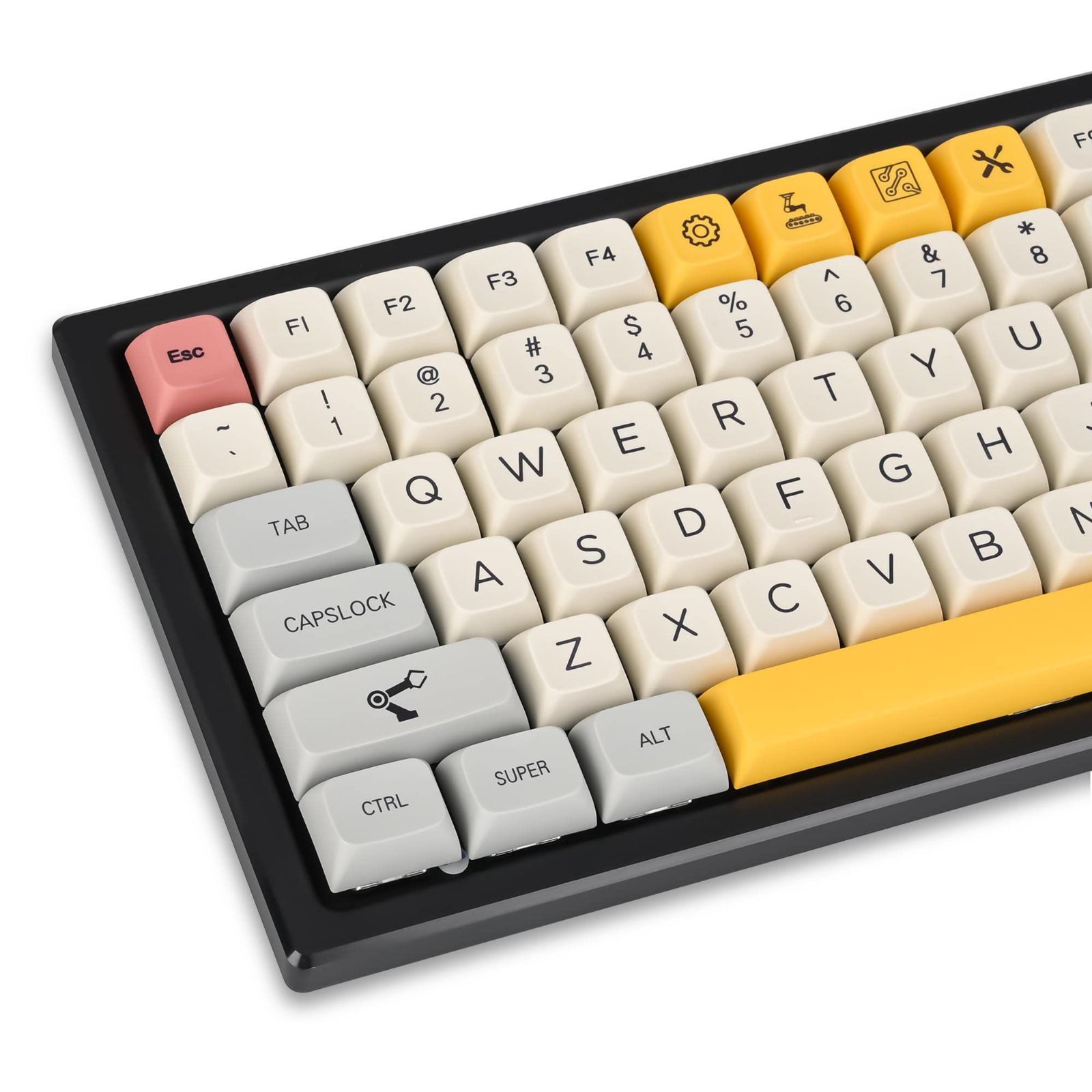 【フォロー割】PBTキーキャップ135キー、Cherry Gateron MX スイッチのためのXDAプロフィールに適用US - ANSIレイアウト61/64/68/67/81/84/87/98/108キーキャップメカニカルキーボード